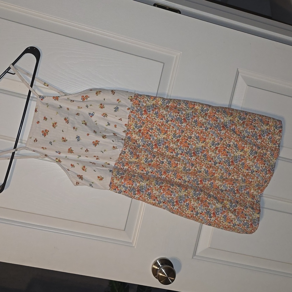 American Eagle Outfitters Floral High Neck Mini Dress  SIZE XS